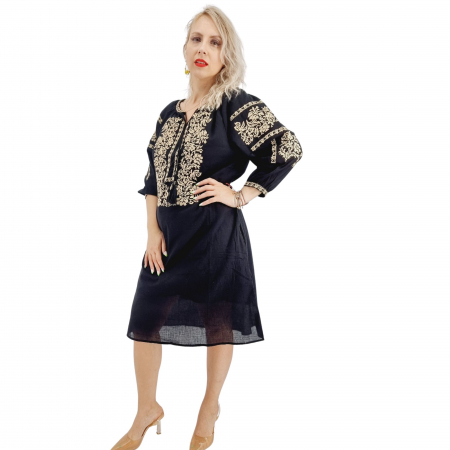 Рокли с бродерия - Rochie Traditionala Petronela