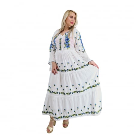Рокли с бродерия - Rochie Traditionala Cerasela