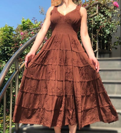 Рокли с бродерия - Rochie Vaporoasa Brandusa 7