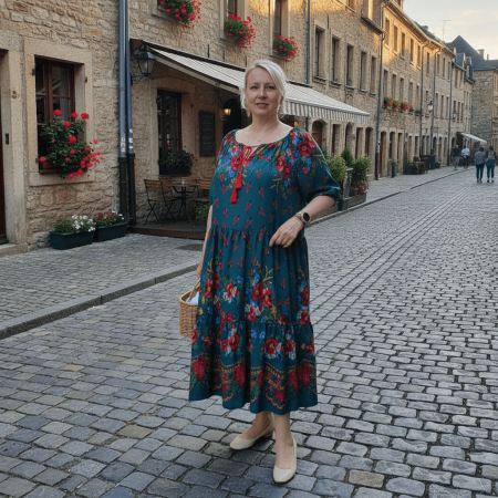 Rochii Elegante - Rochie Vaporoasa Lunga Anuta 5