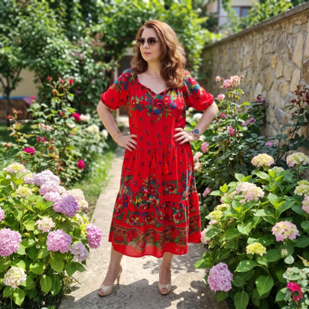 Rochii Elegante - Rochie Vaporoasa Lunga Anuta 12