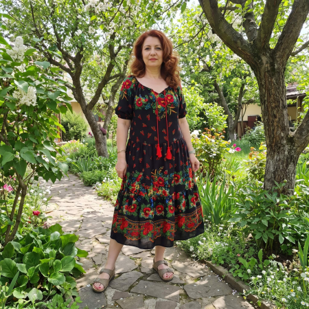 Rochii Elegante - Rochie Vaporoasa Lunga Anuta 14