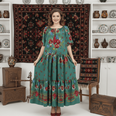 Rochii Elegante - Rochie Vaporoasa Lunga Anuta 5