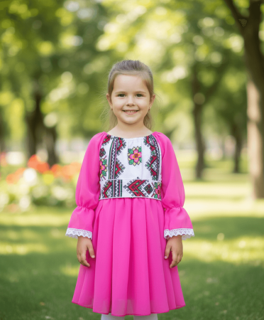 Рокли за момичета - Rochita cu motive traditionale Magdalena 3