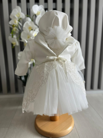 Fetite - Rochita de fetite Printesa cu bolero Alb
