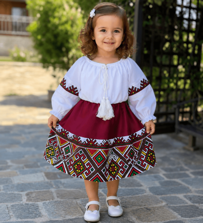 Rochii - Rochita stilizata cu motive traditionale Laura 10