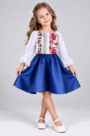 момичета - Rochita stilizata cu motive traditionale Simina