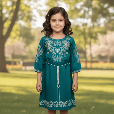 Rochii - Rochita Traditionala cu broderie Carla