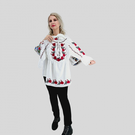 Рокли за момичета - Rochita Traditionala cu broderie Raisa 3
