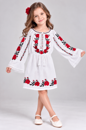 Copii - Rochita Traditionala cu broderie Raisa 3
