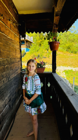 Rochii - Rochita traditionala stilizata cu Maci 11