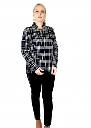 Sacou casual cu carouri 2 [3]