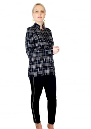 Sacouri - Sacou casual cu carouri