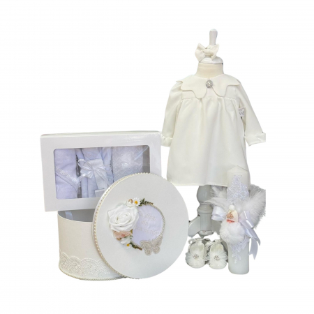 Set botez - Set Complet pentru Botez Alba ca Zapada