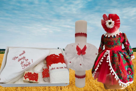 Set botez - Set Complet pentru Botez Traditional Fetite Ilinca