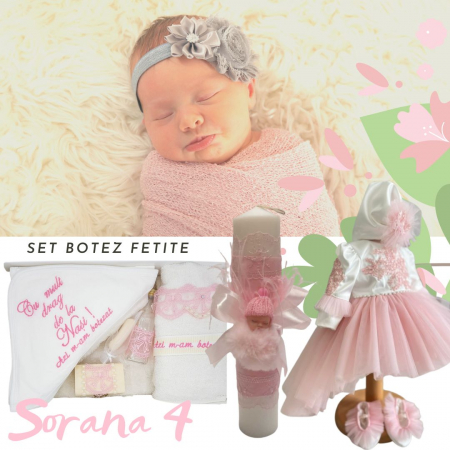Set botez - Set Complet pentru Botez Fetite Sorana 4