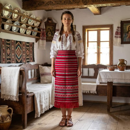 Femei - Set de fote traditionale model Ioana 4