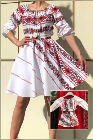Комплект рокли за майка и дъщеря - Set Rochii cu motive florale 15 - Mama si Fiica