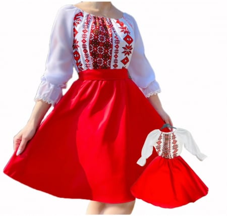 Комплект рокли за майка и дъщеря - Set rochii elegante Mama si Fiica 79