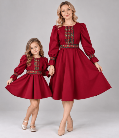 Set Rochii Mama - Fiica - Set rochii stilizate traditional Mama si Fiica 62