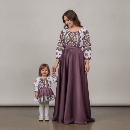 Set Traditional - Set rochii stilizate traditional Mama si Fiica model 3
