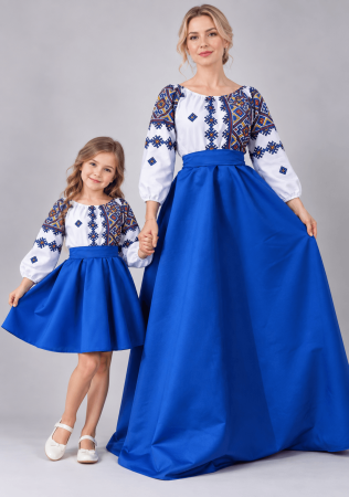 Set Rochii Mama - Fiica - Set rochii stilizate traditional -Mama si Fiica - model 5