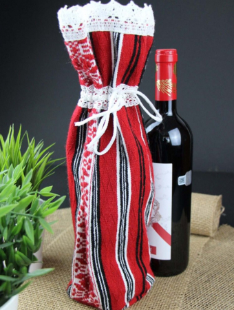 Decor pentru masă - Husa pentru sticle model traditional - diferite culori