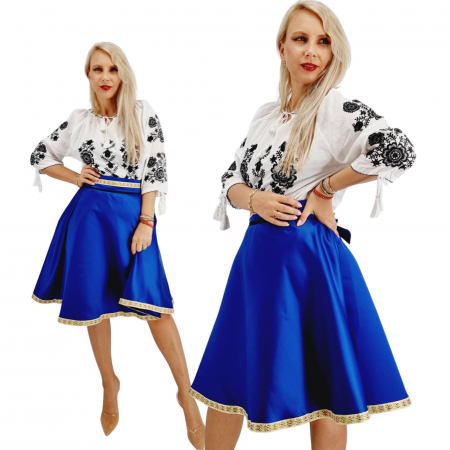 Costume populare - Set stilizat traditional format din ie si fusta 03