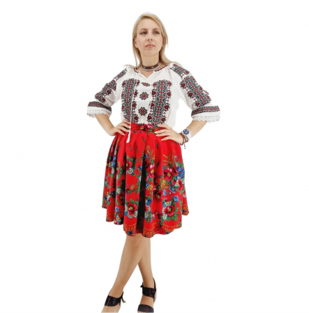 Поли - Fusta stilizata Traditional model inflorat