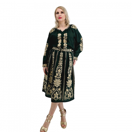 Традиционни костюми - Set stilizat traditional format din ie si fusta 15