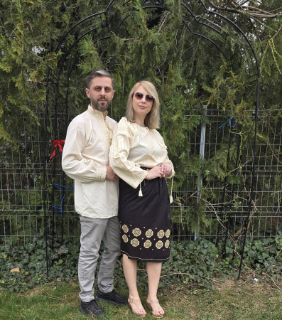 Set Traditional Cuplu 634 / Camasi traditionale cu broderie [2]