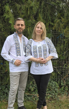 Set Traditional Cuplu 635 / Camasi traditionale cu broderie [2]