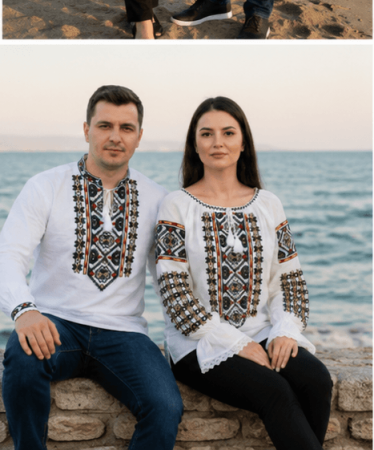 Set Traditional Cuplu 651/ Camasi traditionale cu broderie [4]