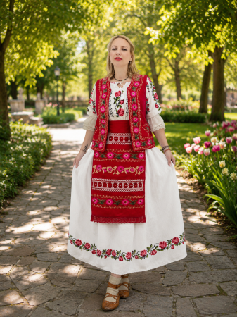 Set traditional dama format din 4 piese - Aniela [1]