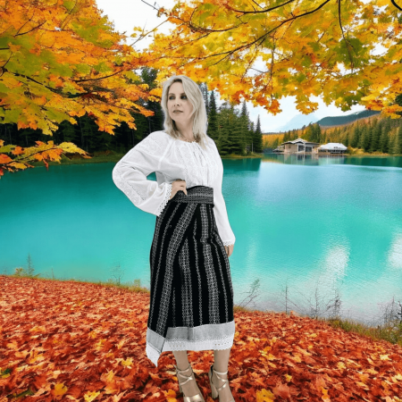 Costume populare - Set traditional format din catrinta , brau si ie - Hera 8