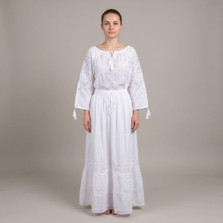Costume populare - Set traditional format din ie , fusta 110