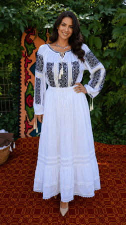 Costume populare - Set traditional format din ie , fusta 78