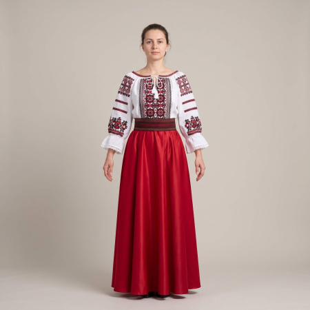 Costume populare - Set traditional format din ie, fusta si brau 121