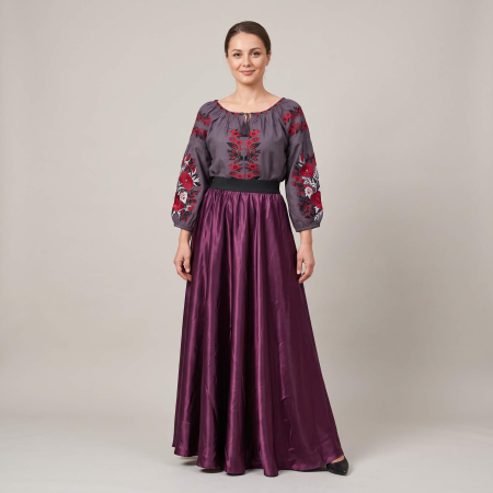 Costume populare - Set traditional format din ie, fusta si brau 125