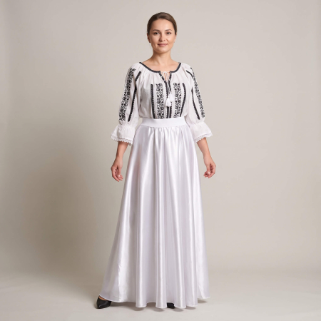 Costume populare - Set traditional format din ie, fusta si brau 128