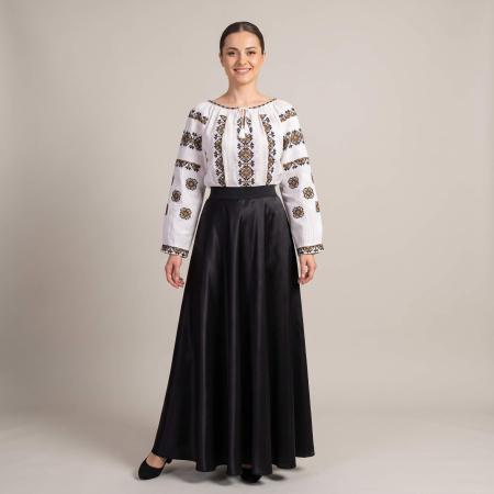 Costume populare - Set traditional format din ie, fusta si brau 133