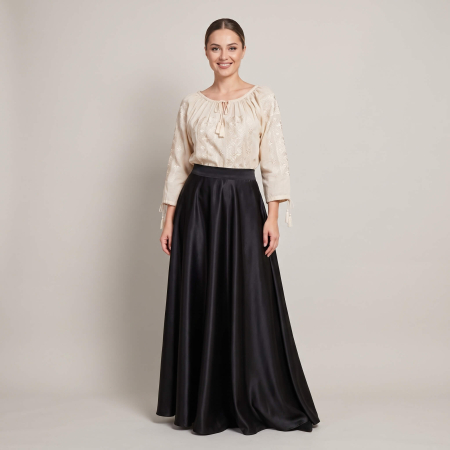Costume populare - Set traditional format din ie, fusta si brau 135