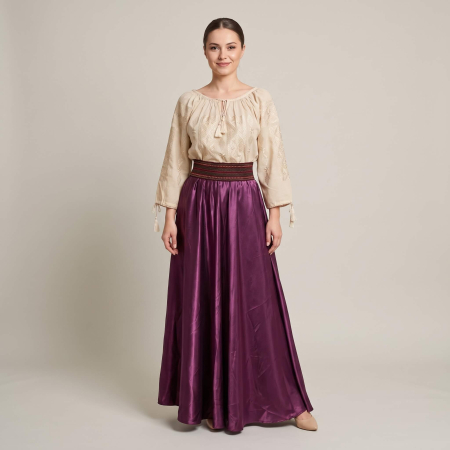 Costume populare - Set traditional format din ie si fusta 136