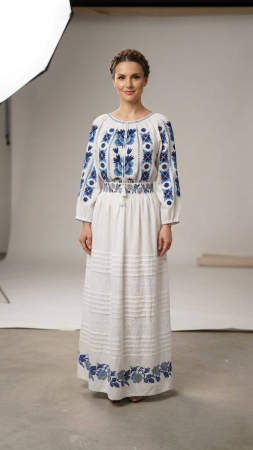 Costume populare - Set traditional format din ie si fusta 114