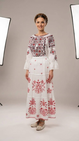 Costume populare - Set traditional format din ie si fusta 116