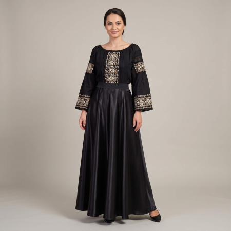 Costume populare - Set traditional format din ie si fusta 137