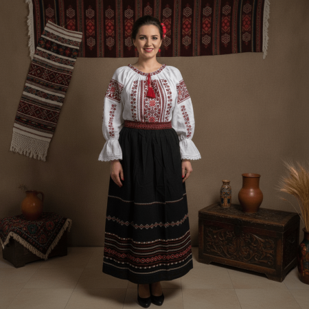 Pachete Traditionale - Set traditional format din ie si fusta 218