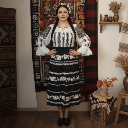 Pachete Traditionale - Set traditional format din ie si fusta 241