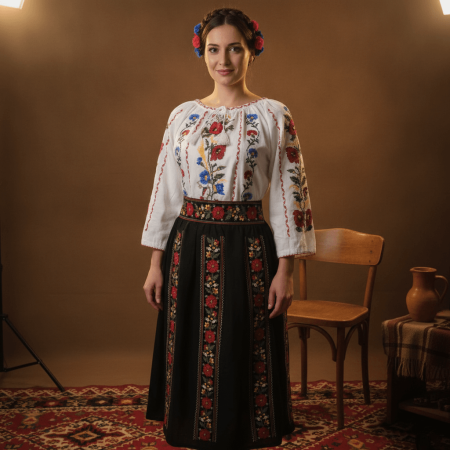 Pachete Traditionale - Set traditional format din ie si fusta 243