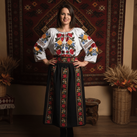 Pachete Traditionale - Set traditional format din ie si fusta 244